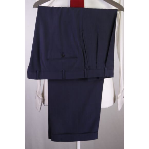 Brooks Brothers Golden Fleece Navy Blue Plaid 2-Btn Wool Suit 45R 44R - Picture 10 of 10